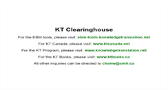 Desktop Screenshot of ktclearinghouse.ca